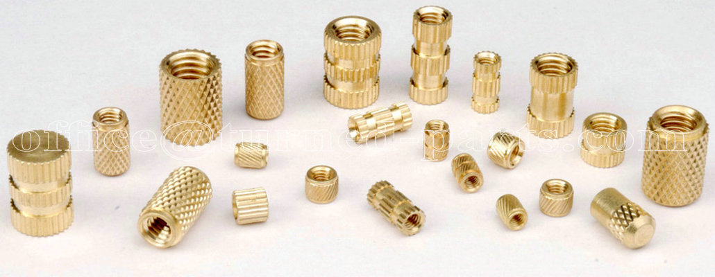 knurled turned parts & brass knurled nuts exporter and supplier