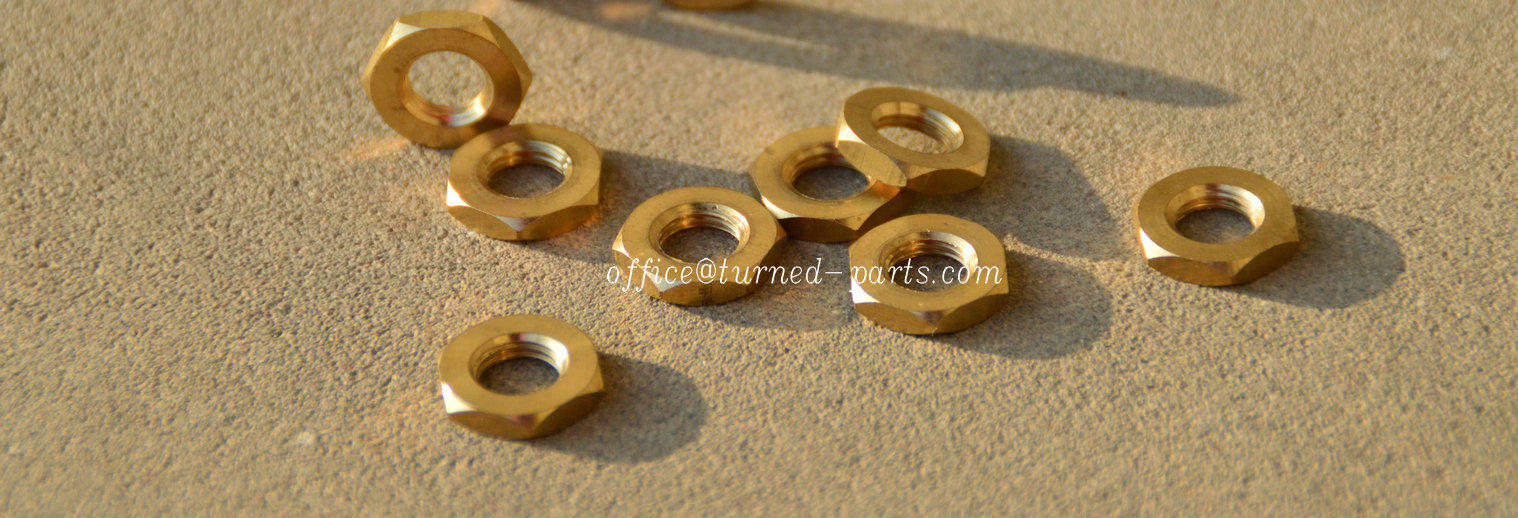 brass hex panel nuts
