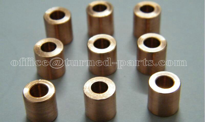 China precision turning un-threaded brass bushings & spacers manufacturer