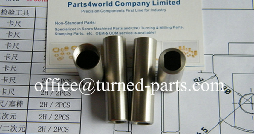 China precision CNC turning 316 stainless steel inner threaded bushings & sleeves manufacturing factory