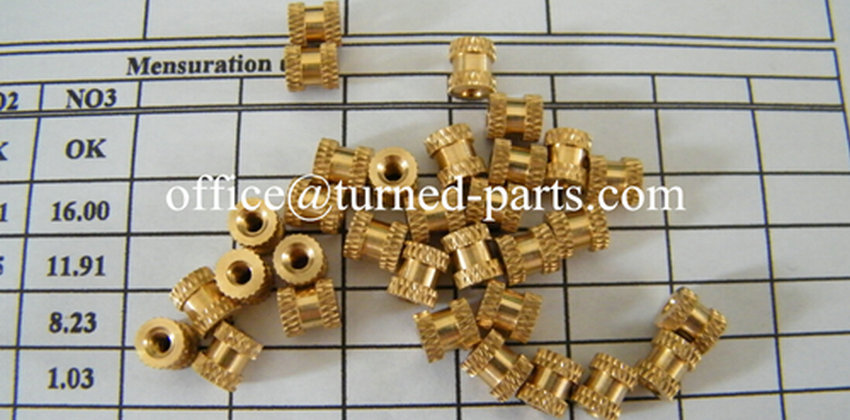China brass and copper dimaond knurled micro nuts manufacturer