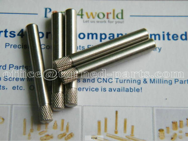custom precision 303 stainless steel diamond knurled unthreaded pins & rods manufacturer